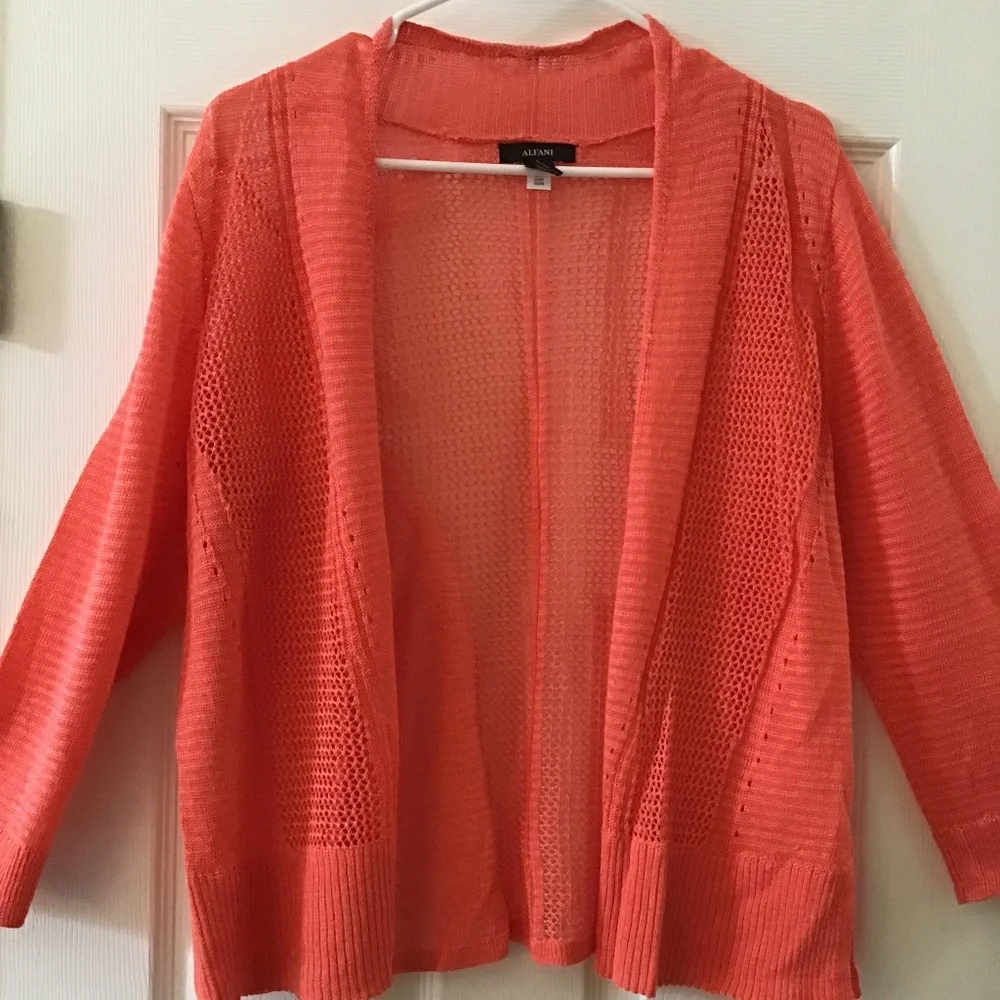 Orange ALFANI Lightweight cardigan - Picture 1 of 3